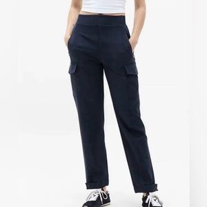 Athleta Endless High Rise Cargo Pants Zip Pockets Blue 467187-04 Women’s Size 12